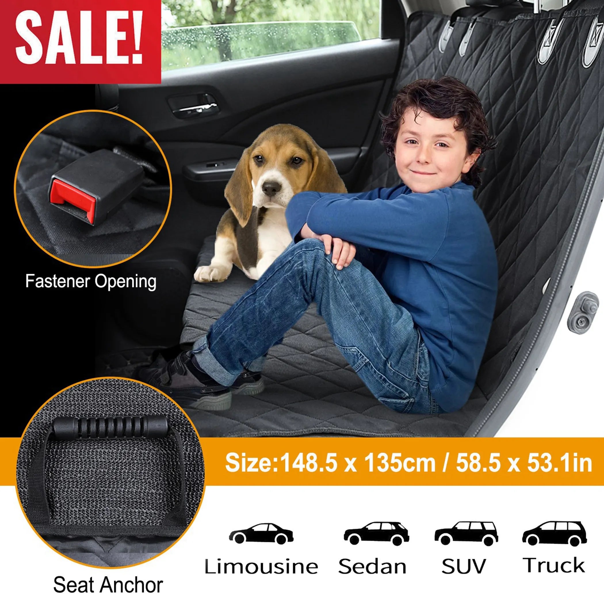 Waterproof Dog Car Seat