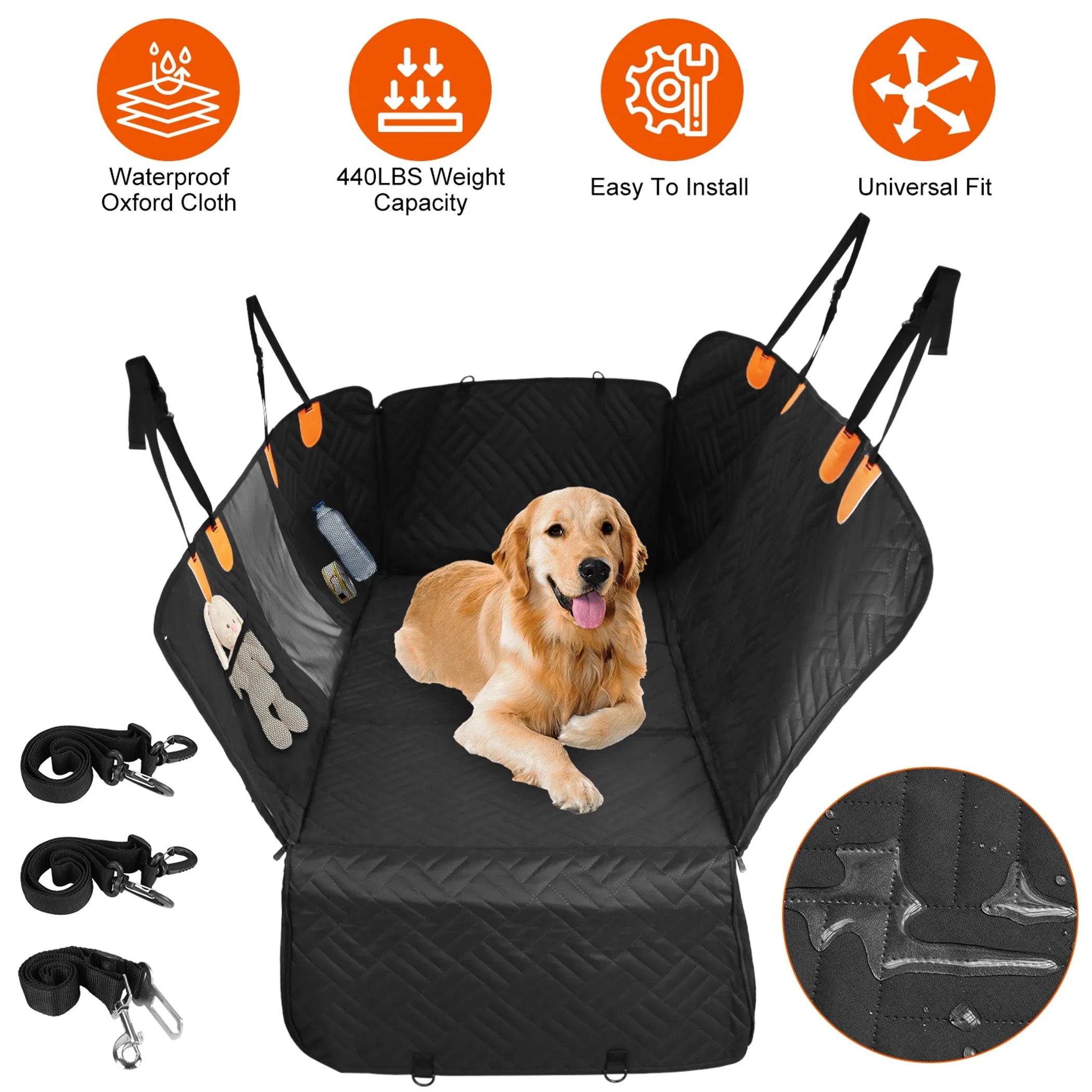 Dog Car Seat Cover For Back Seat