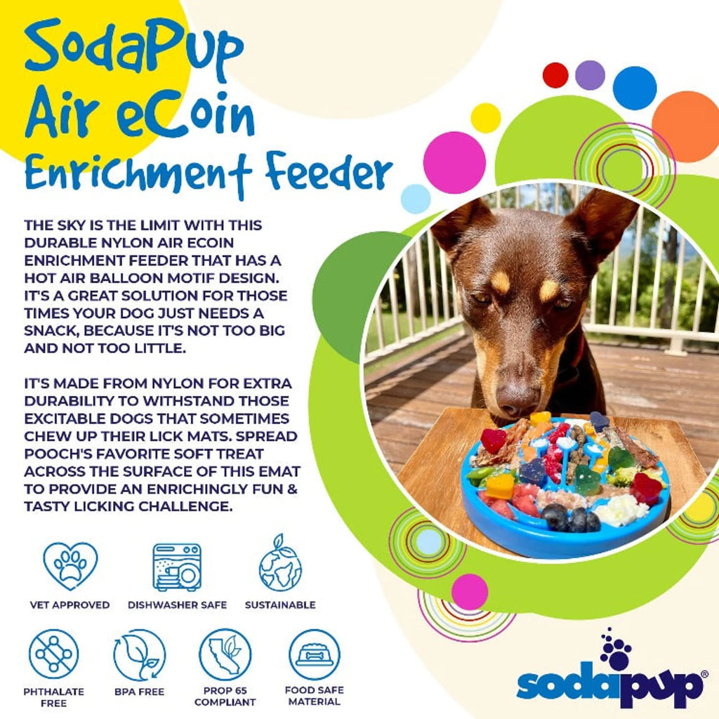 Air Nylon eCoin Lick Mat for Dogs - Durable Enrichment Toy