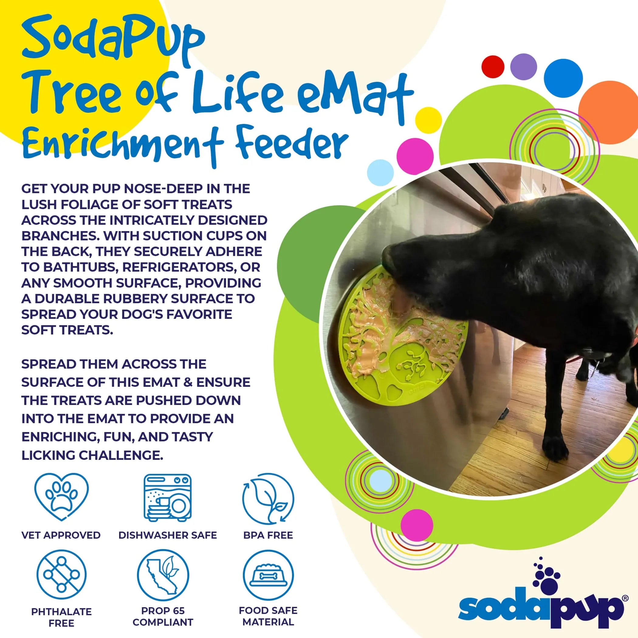 Tree of Life eMat - Enrichment Lick Mat For Dogs and Cats