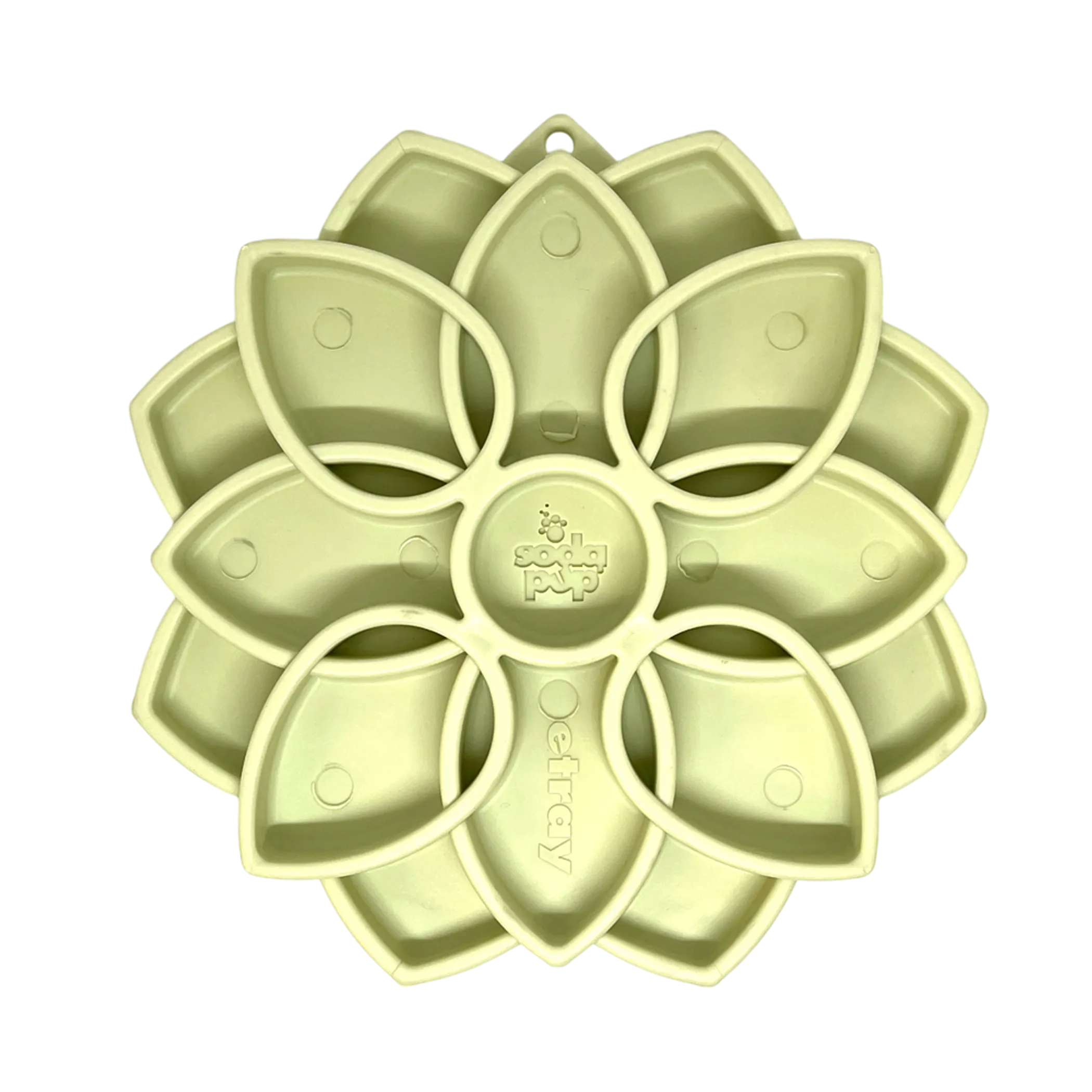 Mandala Softie eTray Shallow Slow Feeder Dog Bowl with Suction Cups