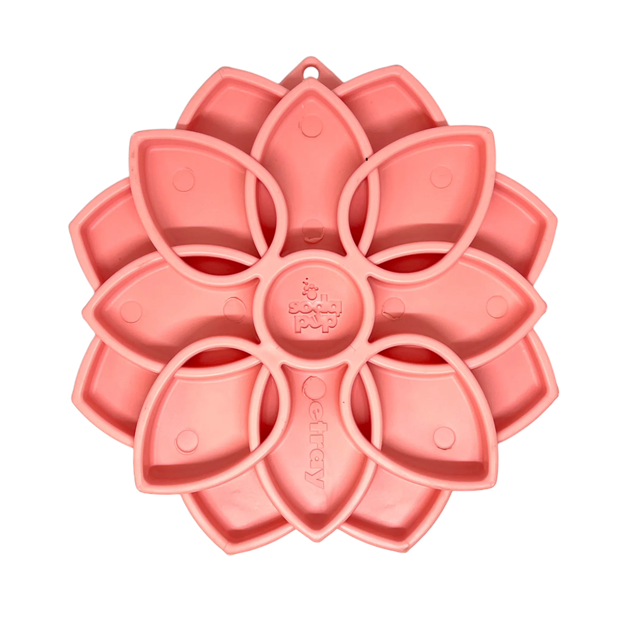 Mandala Softie eTray Shallow Slow Feeder Dog Bowl with Suction Cups