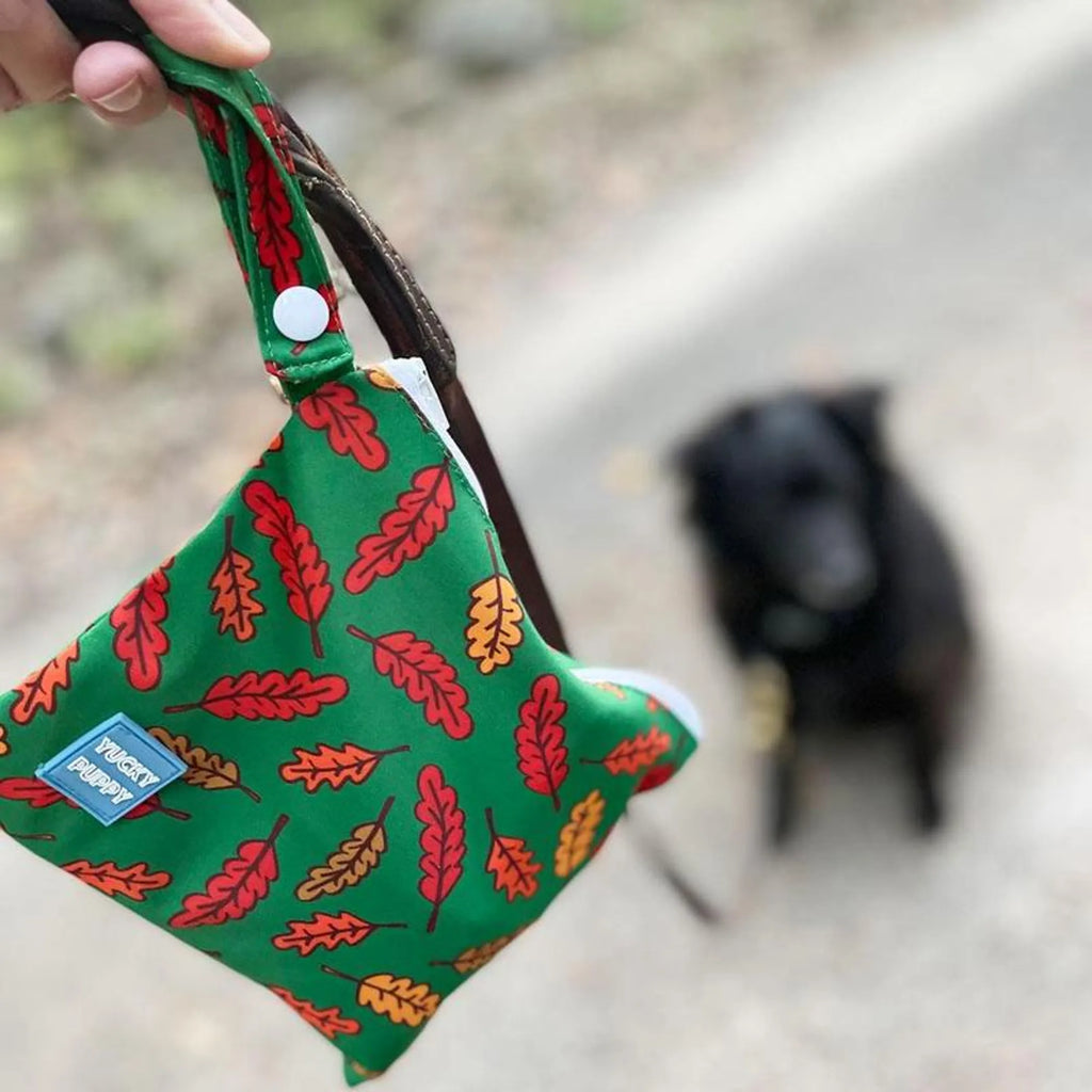 Fall Leaves Dog Poop Bag Holders, Extra Large Size